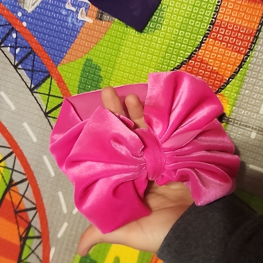 Velvet Headband Bow